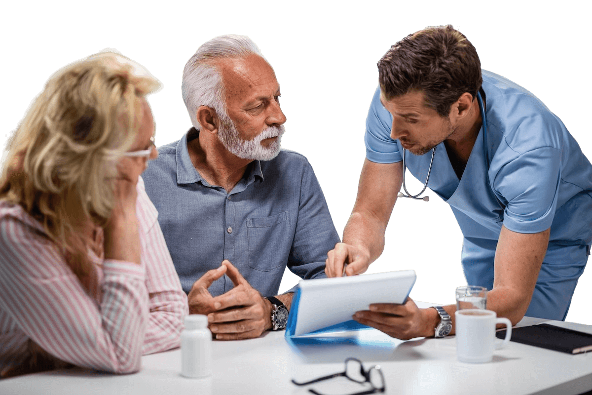 serious-doctor-discussing-with-senior-couple-about-their-medical-documents-appointment-clinic serious-doctor-discussing-with-senior-couple-about-their-medical-documents-appointment-clinic